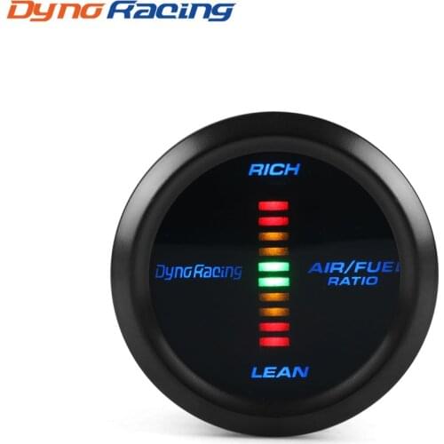 Dynoracing 2" 52mm Air Fuel Ratio Gauge Blue Led Air Fuel Ratio Meter Blue Analog LED Car Gauge Car Meter BX101730