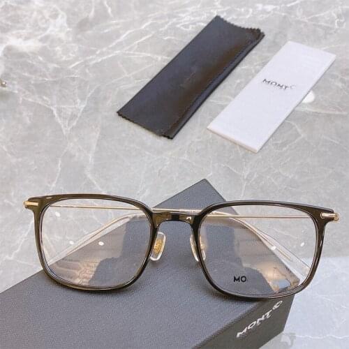 2020 Photothermal mens business white collar optical frame high quality light plate B titanium alloy replaceable flat blue UV