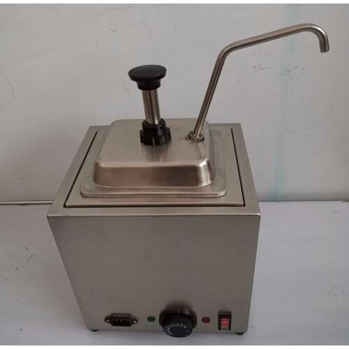 Hot Nachos Cheese Warmer With Pump Electric Stainless Steel topping warmer Sauce cheese dispenser for sale