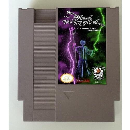 The Mad Wizard Game Cartridge for NES/FC Console