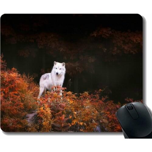 Gaming Mouse Pad Custom,Animal wolf roll Rubber Large Mouse pad Mat