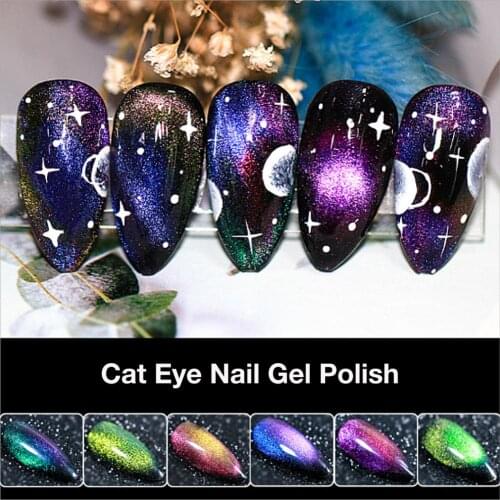 Gel Nail Polish Kit Magic Magnetic 5D Cat Eye Gel Polish Women Nail Decoration For Home Or Nail Salon Supply