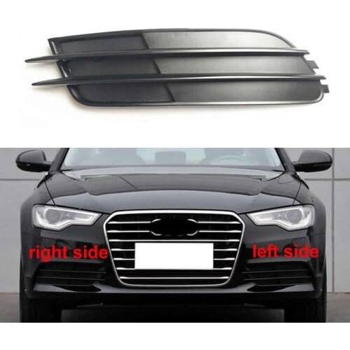 For Audi A6L 2012 2013 2014 2015 Low Configuration Fog Light Cover Front Bumper Lower Grille Fog Lamp Cover