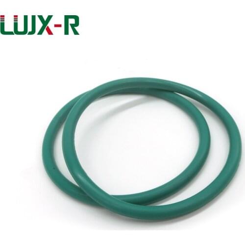 LUJX-R 5pcs 5.3mm Washer Oil Seal O-ring Green Ring Gasket OD98.1/100.6/103.1/105.6/108.1~142.6mm Fkm O Ring Seal For Car