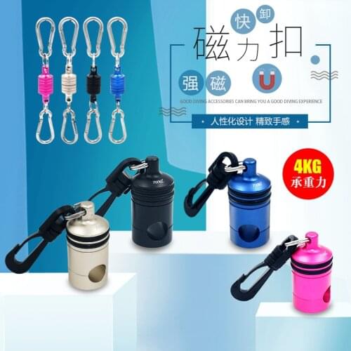 Scuba Diving Dive Magnetism Magnetic Buckle Force Quick Release Hanging Buckle Swimming Diving Accessory Attach BC or regulator