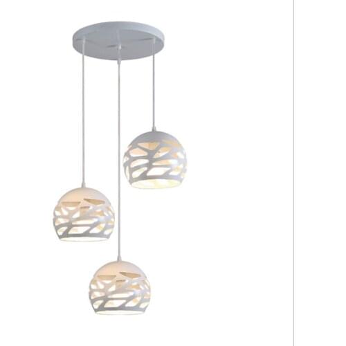 Marmenkina Nordic simple restaurant lamp industrial wind diamond creative personality bar lamp iron three heads pendant lamp