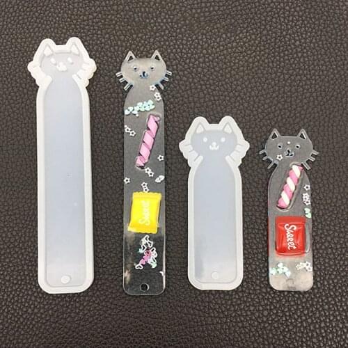 A Set Animal Shape Silicone Bookmark Mold Epoxy Resin Molds UV Resin Casting Tools Tassels For Jewelry Making DIY Handmade Craft