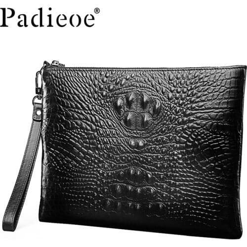 Padieoe bolsa masculina de couro clutch bag purses and handbags luxury envelope fashion