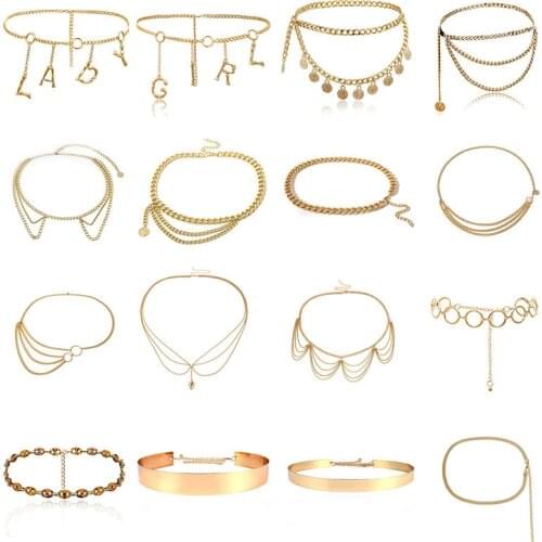 BLA Luxury Women Chain Belts Waistbands All-match Waist Gold Silver Multilayer Long Tassel Chain Belts For Party Jewelry Dress 3