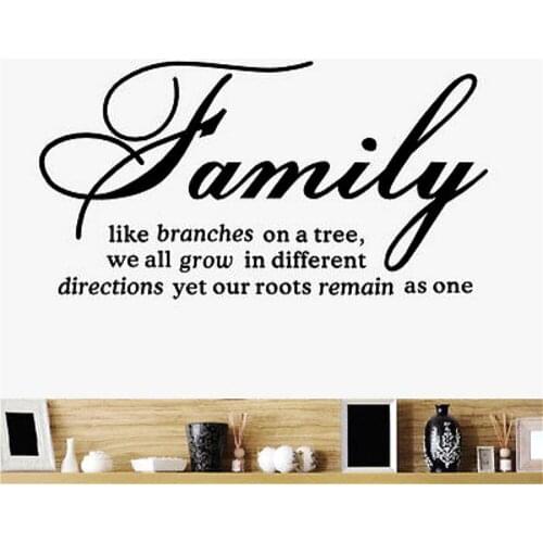 Family Quote Removable Wall Sticker Wall Decor Christmas Decal Removable Room Decoration bedroom decor