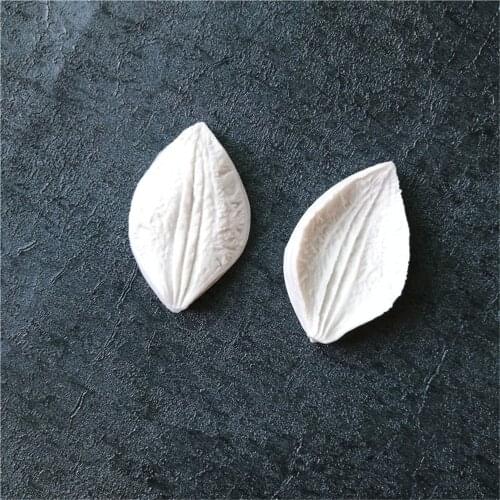 Fondant Molds Simulates Clematis Flower Silicone Mould Designer DIY Moldes Para Cemento Polymer Cake Mold