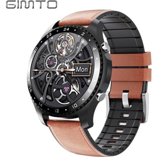 GIMTO M60 Smart Watch Men Women Waterproof Blood Pressure Measurement Heart Rate Fitness Tracker Bluetooth Call for Android IOS