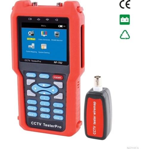 CCTV Tester portable security cameras Video Level testing, Audio input and PTZ NF-702 3.5 inch LCD Multimeter