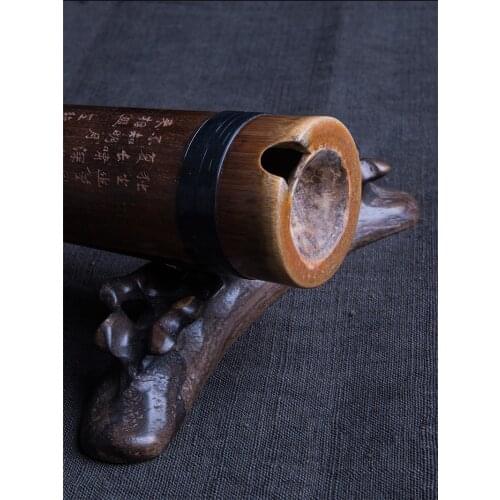 9 holes Zhu Xun Traditional Chinese musical instrument adult folk ancient style bamboo xun E F G 1pc