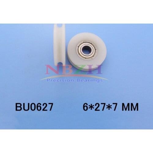 U groove ball bearing 0627UU BU0627 BU0627U 627zz 627Z 627 window and door bearing 6*27*7mm