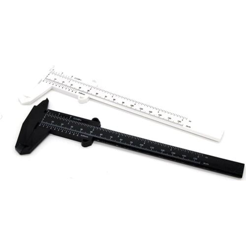 KZBOY 1PC/Lot Plastic Microblading Caliper White Black Individually Packaged Measure Ruler for Microblading Supplies