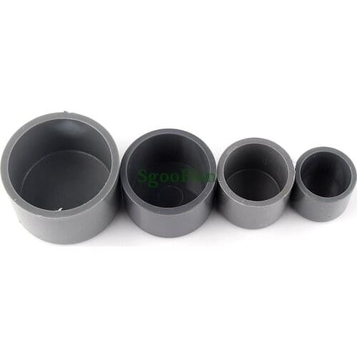5~100pcs ID 20~50mm PVC Pipe End Cap Hydroponic Framework Coupler Adapter End Plug Tube Joint Irrigation System Fittings