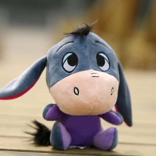 Free shipping 25cm=9.8'' Donkey Eeyore Q version soft plush stuffed animal toys dolls Christmas birthday gifts for baby