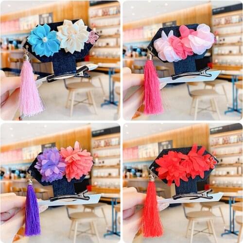 Children Cute Colors Antiquity Wheat Ears Flower Ornament Hair Clips Baby Girls Lovely Sweet Hairpins Kids Hair Accessories