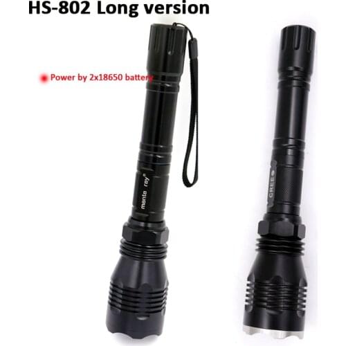 HS-802 Cree XP-L2 XP-L V6 Ultra bright 10W LED Flashlight lantern torch self defense camping lamp bicycle light