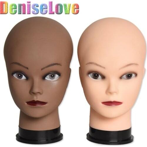 Mannequin Head Without Hair wig stand Practice Manikin Wig Holder For Making Wig Hat Display Cosmetology Doll Bald Training Head
