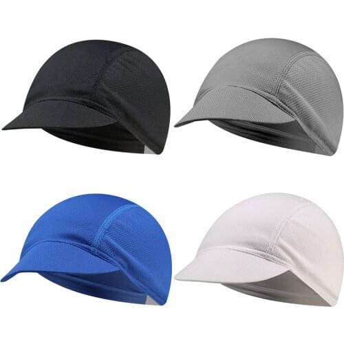 Riding Cycling Cap Protection Summer Elastic Hat Biking Solid Color Mesh Outdoor Sun Portable Dustproof Cycling Parts