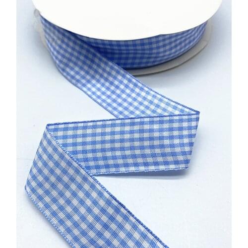 5Yards 10mm--25mm Plaid Cotton Ribbon Wedding Christmas Decoration DIY Sewing Fabric Handmade Bow Ribbon Flower Gift Packaging05