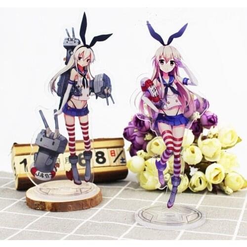Kantai Collection Acrylic Stand Model Toys Cute Anime Fleet Girls Acrylic Stand Figure Decoration Action Figure Collectible Toys