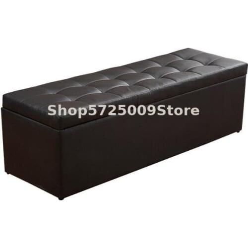 Clothing Store Sofa Fitting Room Stool Rest Dressing Room Bench Storable Try Changing Shoes Stool Stool Leather Pier