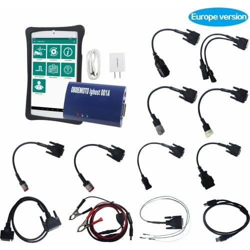 Master Ighost-3000 Android Motorcycle Scanner With tablet For European Heavy Duty Motorbikes Immobilizer ECU Key Program WiFi