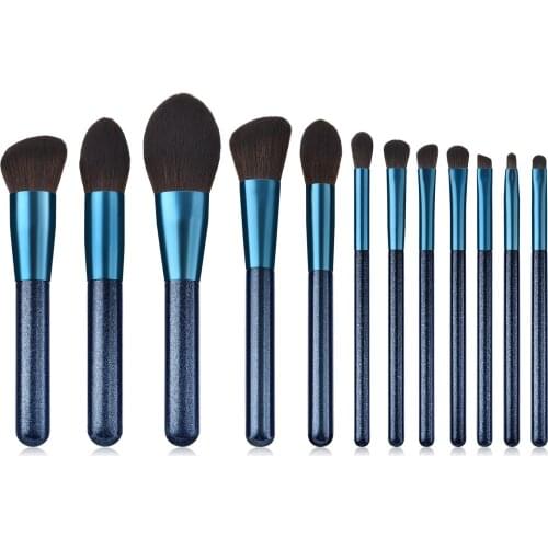 Wood Handle Makeup Brushes Set Blush Powder Foundation Eye Eyeliner Eyebrow Face Make Up Brush Cosmetic Tools Kit