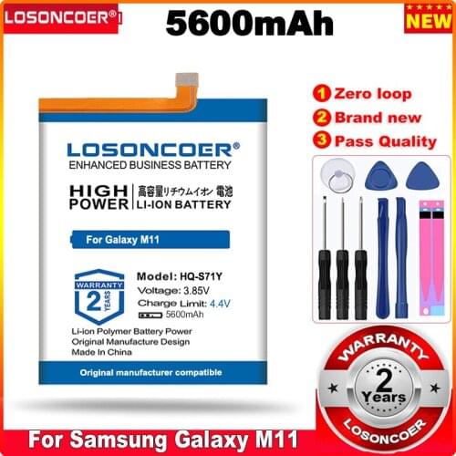 0 Cycle 100% New 5600mAh HQ-S71Y Battery for Samsung Galaxy M11 in stock