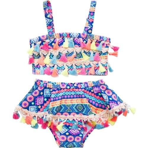 1~7Y Baby Girls Swimming Dress for Girls Swimsuit Children Swimming suit Ins hot sale Swim wear for Kids-SW429