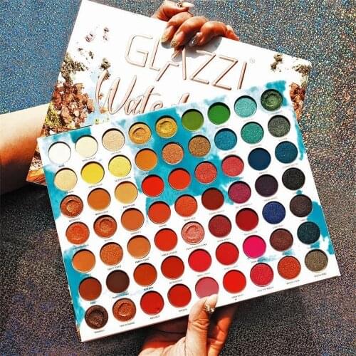 The New 63 color super fire eyeshadow palette set pearly matte waterproof earth color makeup artist special palette eye makeup