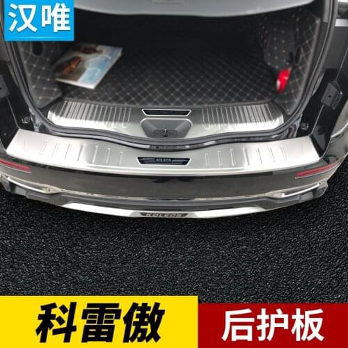 Stainless steel rear windowsill panel,Rear bumper Protector Sill For Renault Koleos 2017 2018 2019 2020
