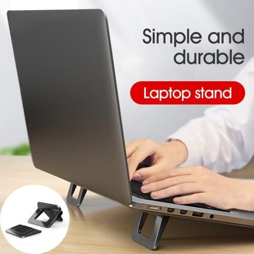 Lovebay Mini Portable Computer Holder Universal Desktop Laptop Holder Invisible Cooling Pad Notebook Stand Adjustable Holder