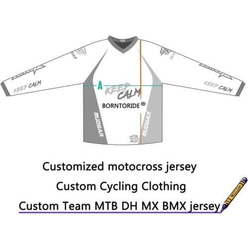Custom made team club logo name DH enduro jersey MTB cycle shirts bikecross motocross downhill T-shirts
