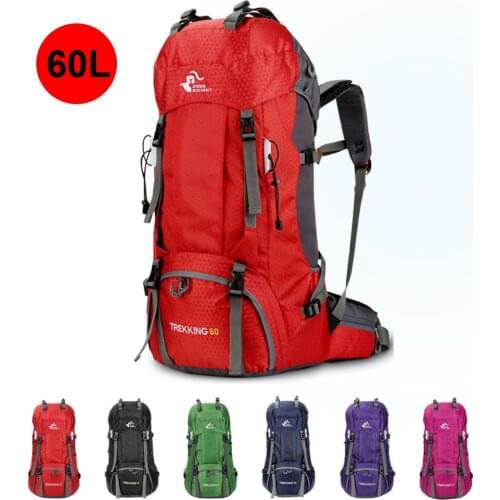 New 50L & 60L Outdoor Backpack Camping Climbing Bag Waterproof Molle Hiking Mountaineering Backpacks Sport Climbing Rucksack