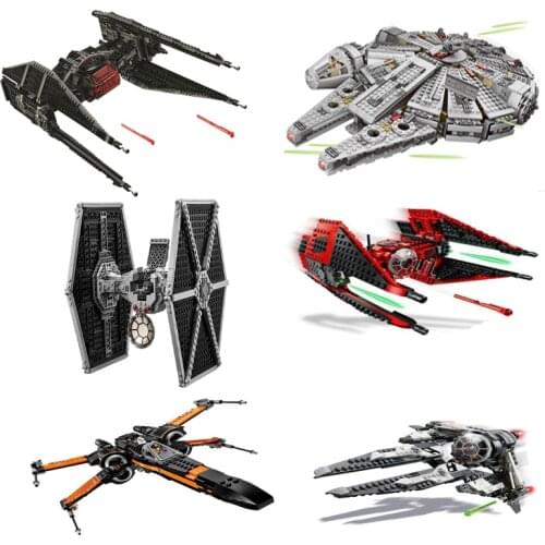 Compatible Leping 05004 10900 10466 11422 X Wing Tie Fighter Building Blocks Star-gala Gifts For Bricks Wars Toys For Childrens