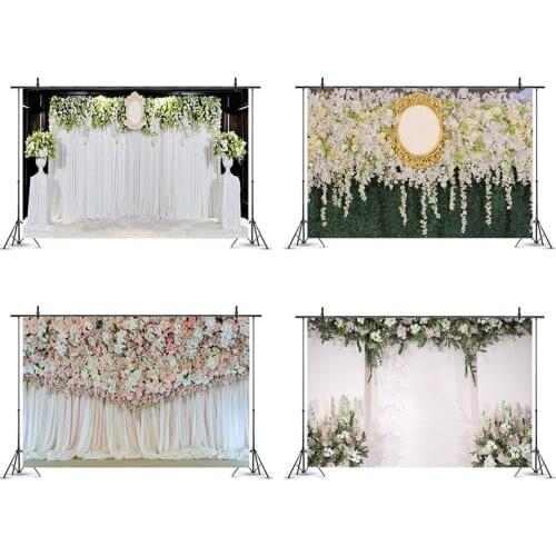 Wedding Flower Wall Party Backdrops Baby Shower Kids Birthday Party Decoration Wall Sticker Poster Photography Background Props