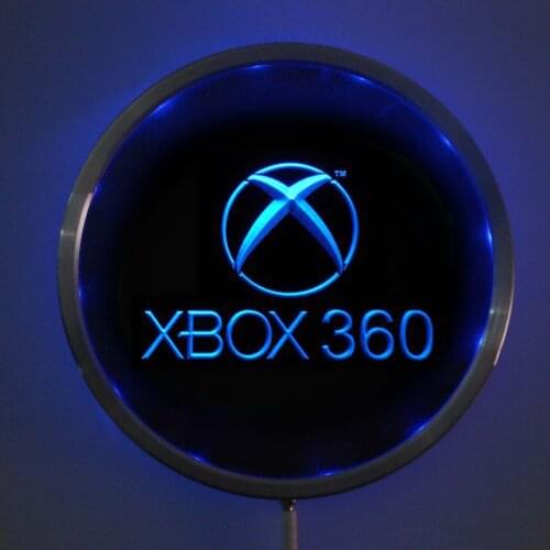 Rs-e0003 XBox 360 LED Neon Light Round Signss 25cm/ 10 Inch - Bar Signs with RGB Multi-Color Remote Wireless Control