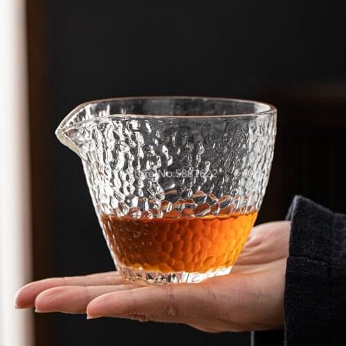 Heat-resistant glass tea pitchers gongdaobei chahai kungfu tea accessories 210ml