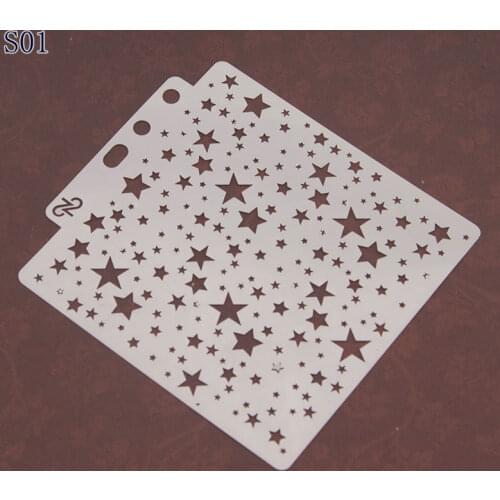 Stars Layering Stencils for Diy scrapbook/photo album Decorative Embossing coloring,painting stencil,home decor