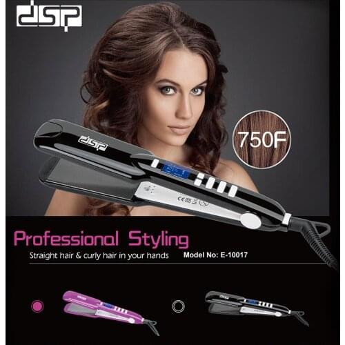2021 Hair Straightener temperature adjustment Ceramic Tourmaline Ionic Flat Iron Hair Straightener Widen panel Hair Straightener