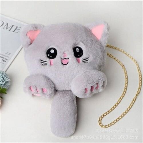 Ladies one-shoulder messenger chain female packaging dead rabbit cartoon children plush bag Holiday gift
