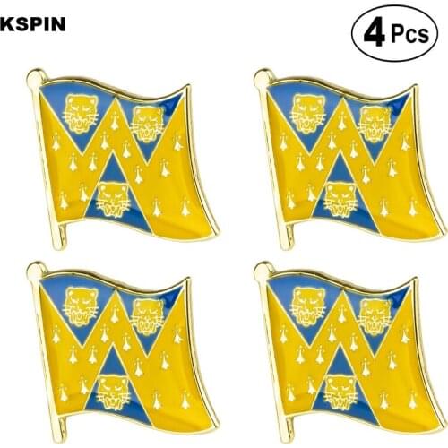 Shropshire Lapel Pin Flag badge Brooch Pins Badges 4pcs