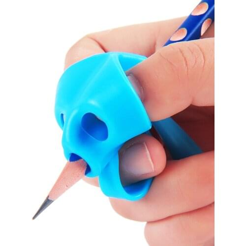 1pcs Children Writing Pencil Pan Holder Kids Learning Practise Silicone Pen Aid Grip Posture Correction Device for Students New