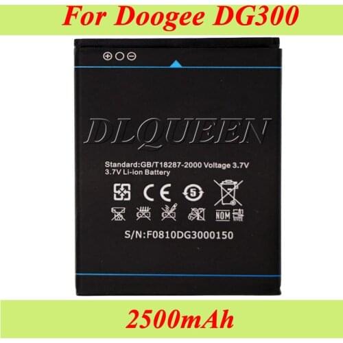 10PCS/LOT 2500mAh For Doogee DG300 Battery Batterie Bateria AKKU Accumulator Mobile Phone B-DG300