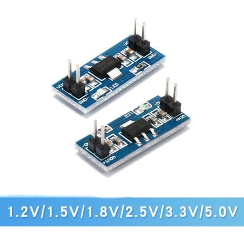 10PCS/LOT AMS1117-1.2V/1.5V/1.8V/2.5V/3.3V/5V POWER MODULE STEP-DOWN SMALL BOARD PIN VOLTAGE STABILIZER