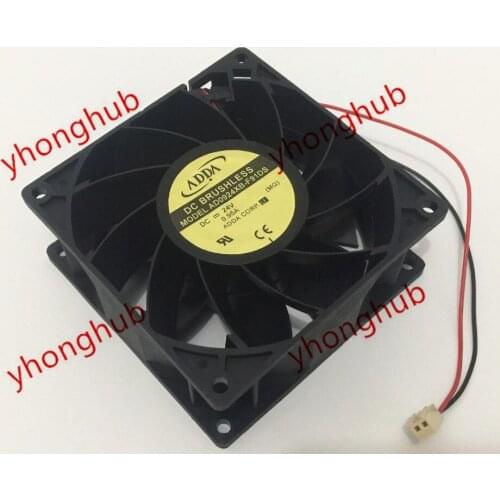 ADDA AD0924XB-F91DS DC 24V 0.95A 2-wire 92x92x38mm Server Cooling Fan